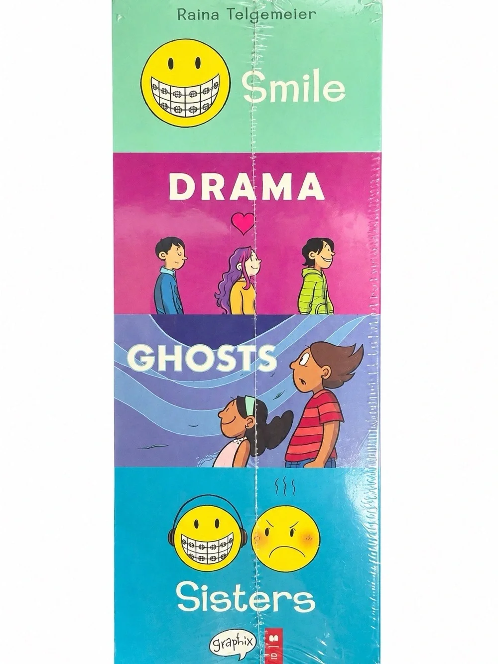 Raina Telgemeier Collection Box Set: Smile, Drama, Ghosts, Sisters English